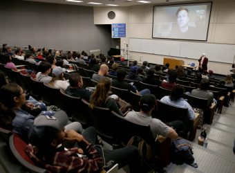 19-11-13-CSUSB--(Standing in front of class) Ahlam Muhtaseb, Professor, Communication Studies, California State University, San Bernardino-- Center for Islamic & Middle Eastern Studies (CIMES) Presents: 